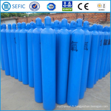 Cylindre utilisé industriel sans couture de gaz d&#39;oxygène de la haute pression 40L (ISO9809-3)